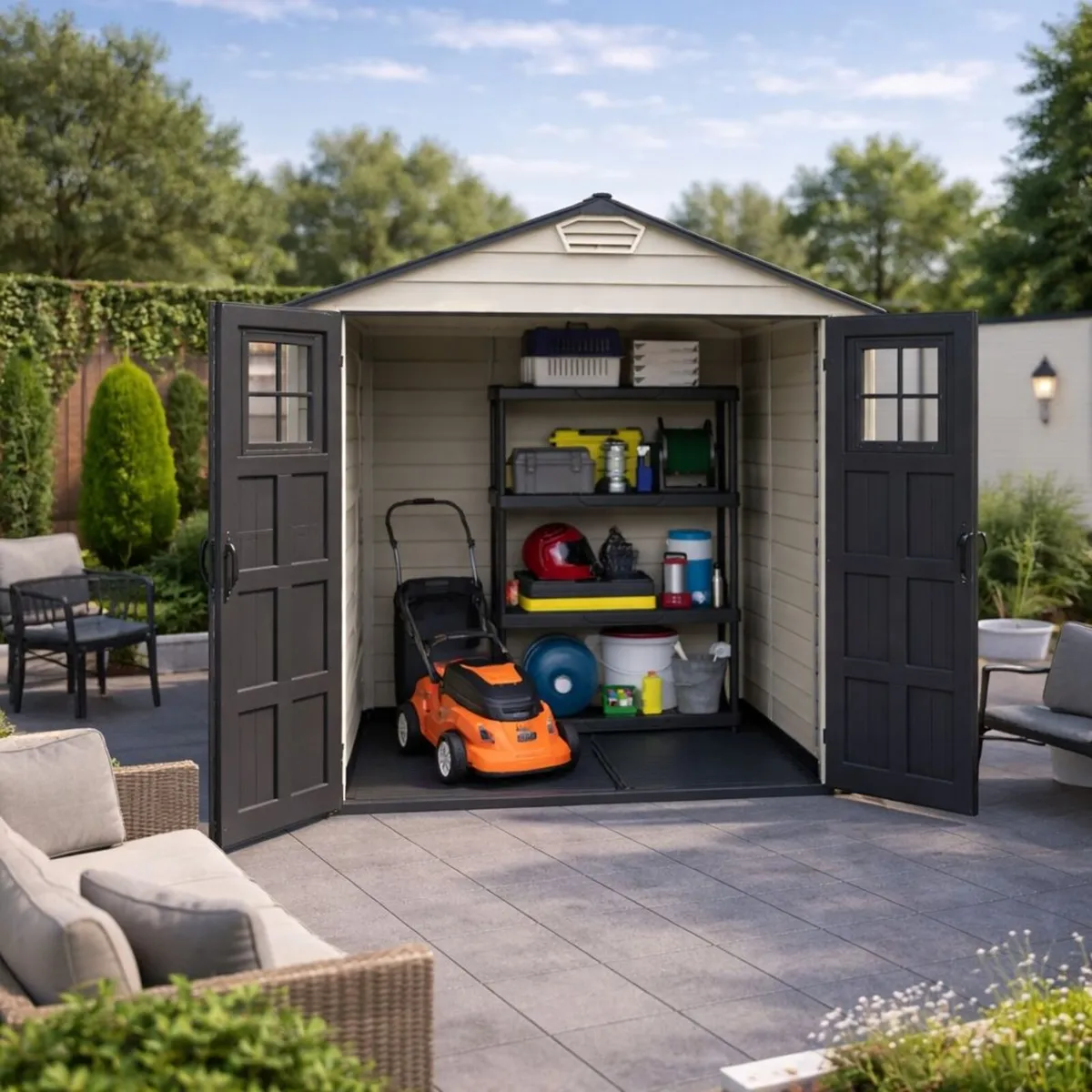 Sale on Today 🏡 StoreMax 7x7 Vinyl Garden Sheds - Image 2