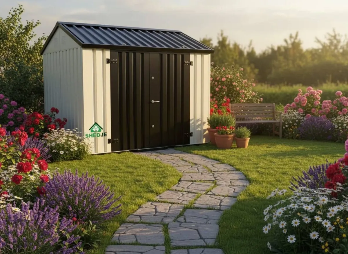 Steel shed including self foundation - 2m × 3m - Image 1