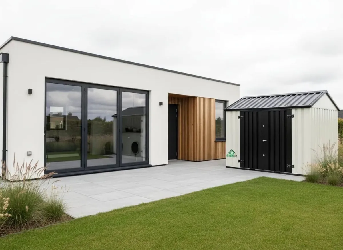 Steel shed including self foundation - 2m × 3m - Image 1