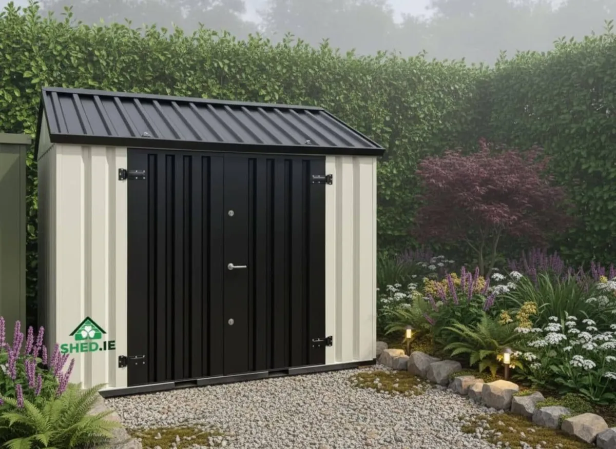 Steel shed including self foundation - 2m × 3m - Image 1