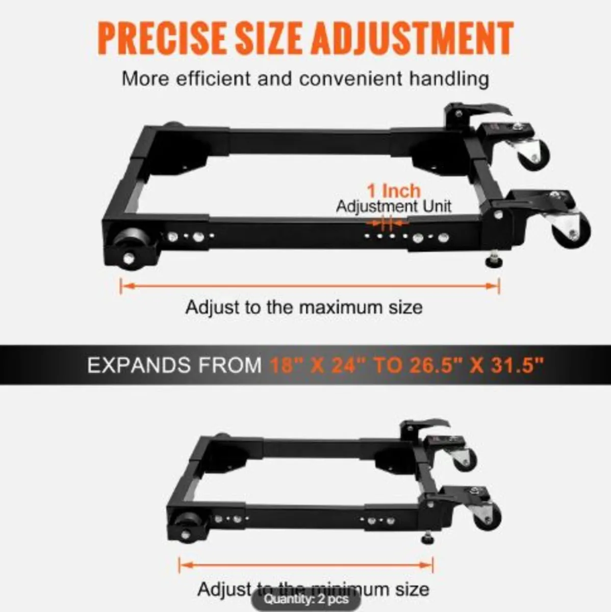 Mobile Base, 1500 lbs Capacity, Adjustable - Image 3