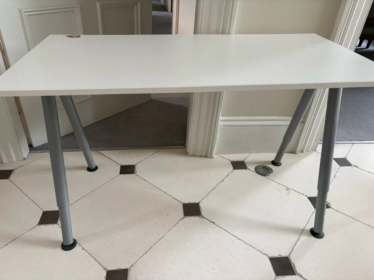 IKEA White Writing Desk - Image 1