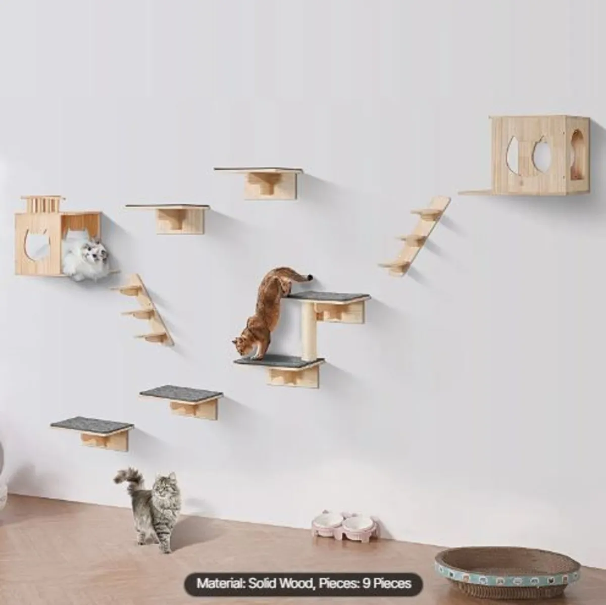 Wall Mounted Cat Shelves - Image 3