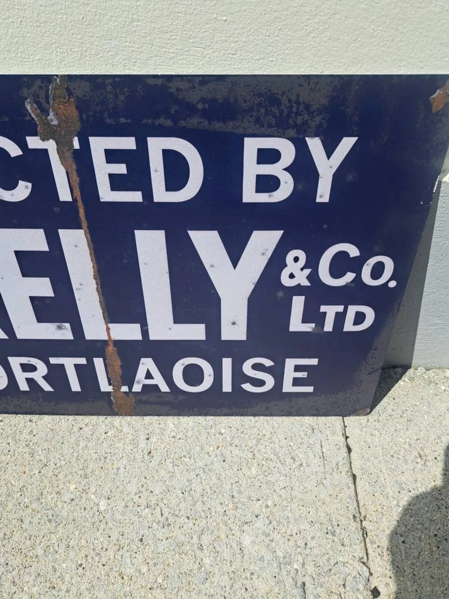 Large  Kelly portloish metal sign - Image 3