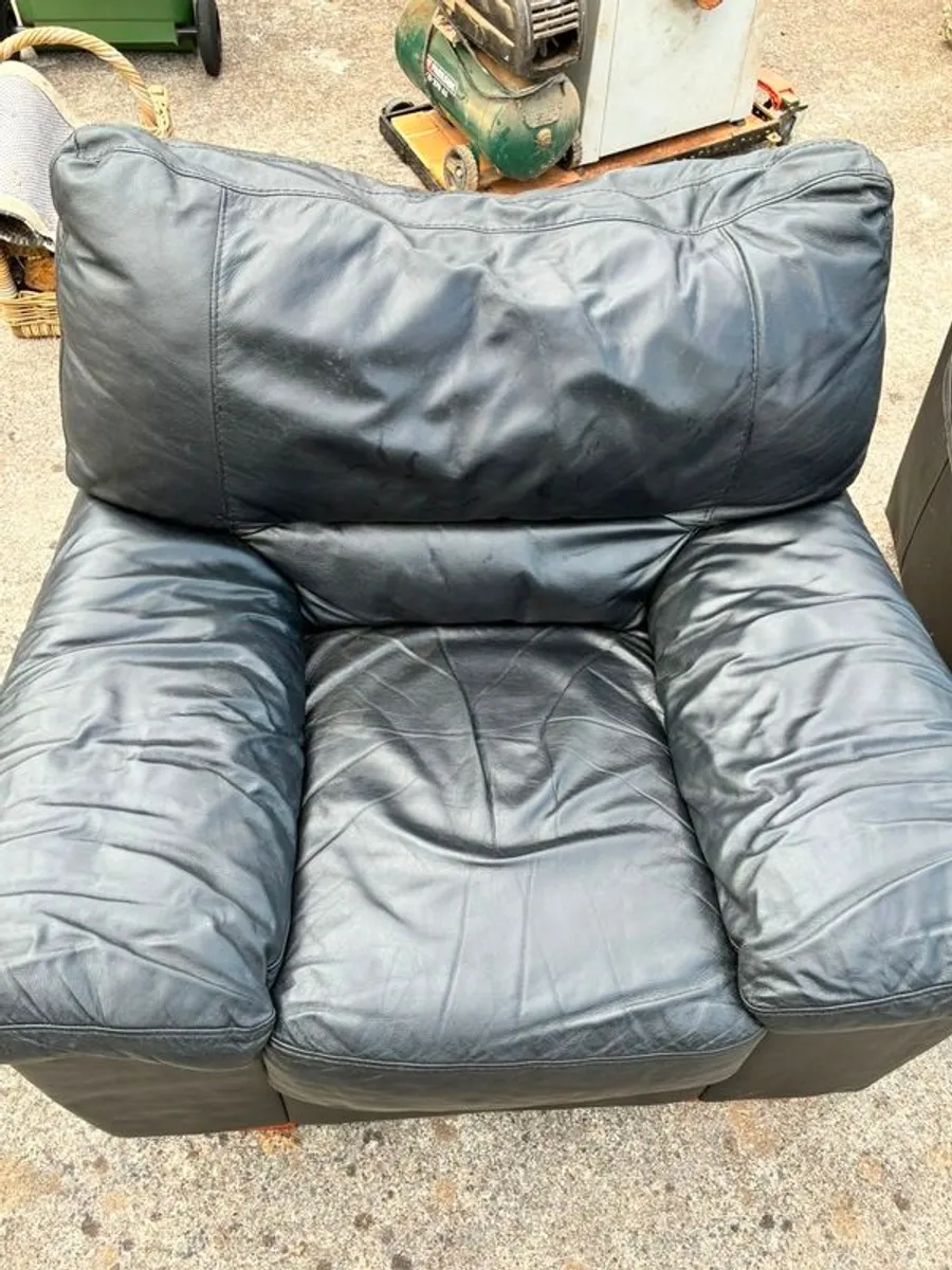 Free Leather Couch and 2 Arm Chairs - Image 4