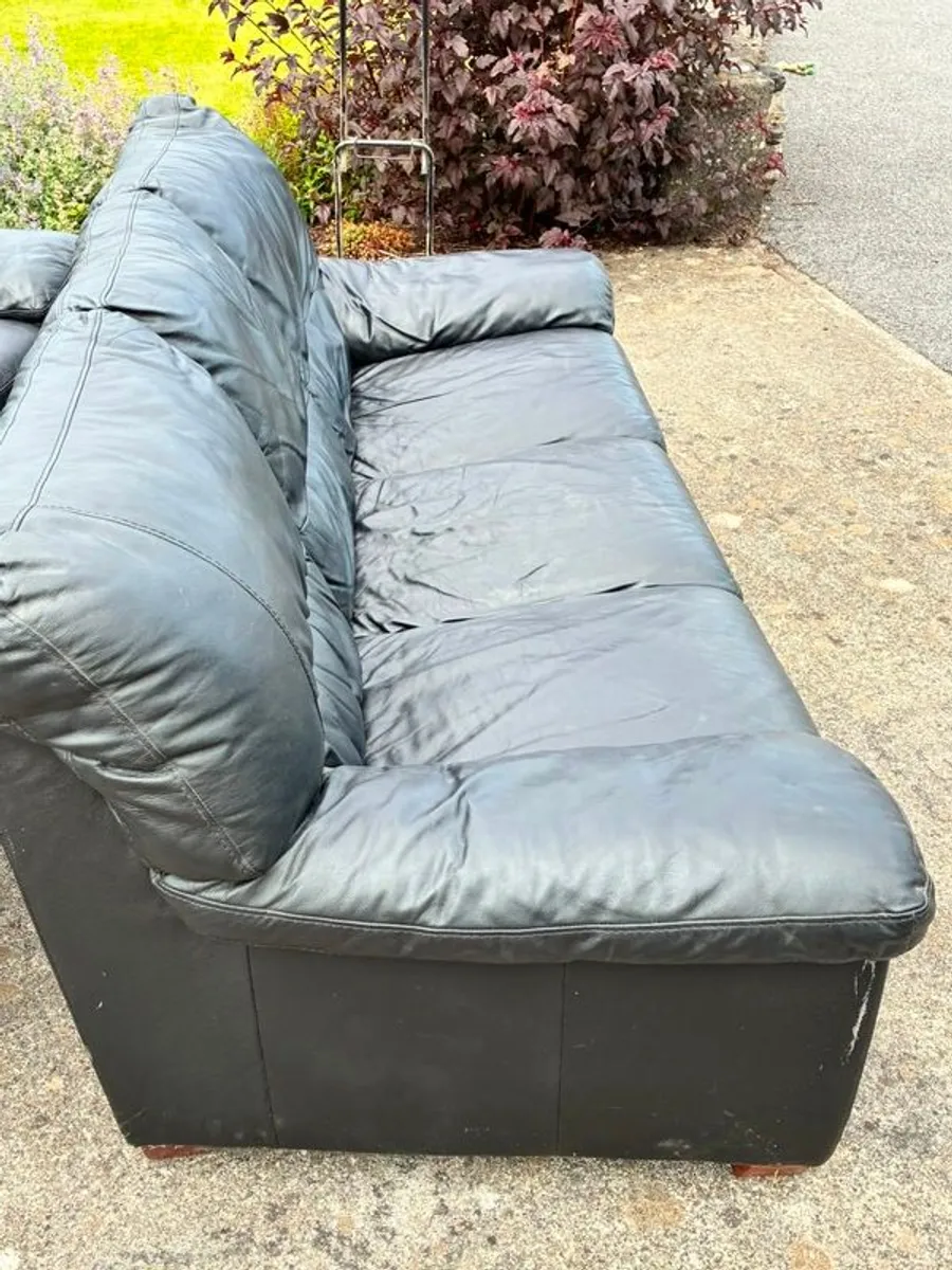 Free Leather Couch and 2 Arm Chairs - Image 3