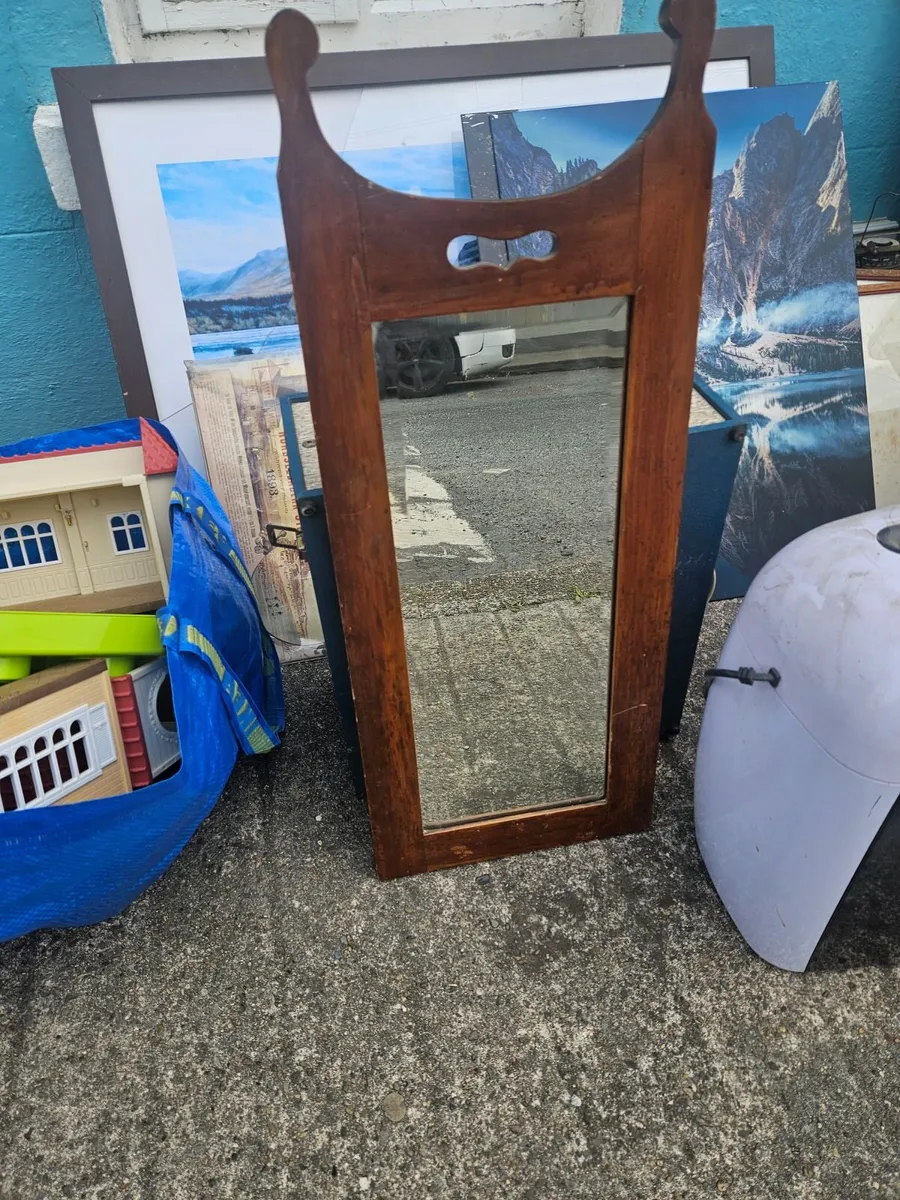 Vintage Victorian Edwardian Wall Mirror - Image 1