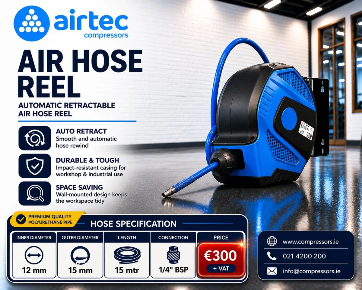 COMPRESSOR -HOSE REELS (10, 15 & 20 Mtr) -IN STOCK - Image 2