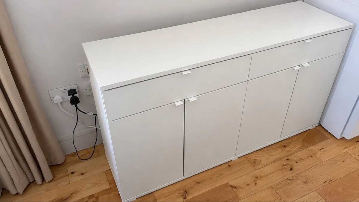 White Storage Cabinet/Sideboard - Image 1
