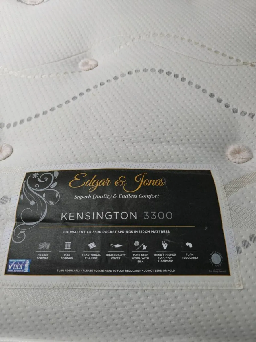 Edgar &Jones Kensington 3300 Mattress 4ft6 & Frame - Image 3