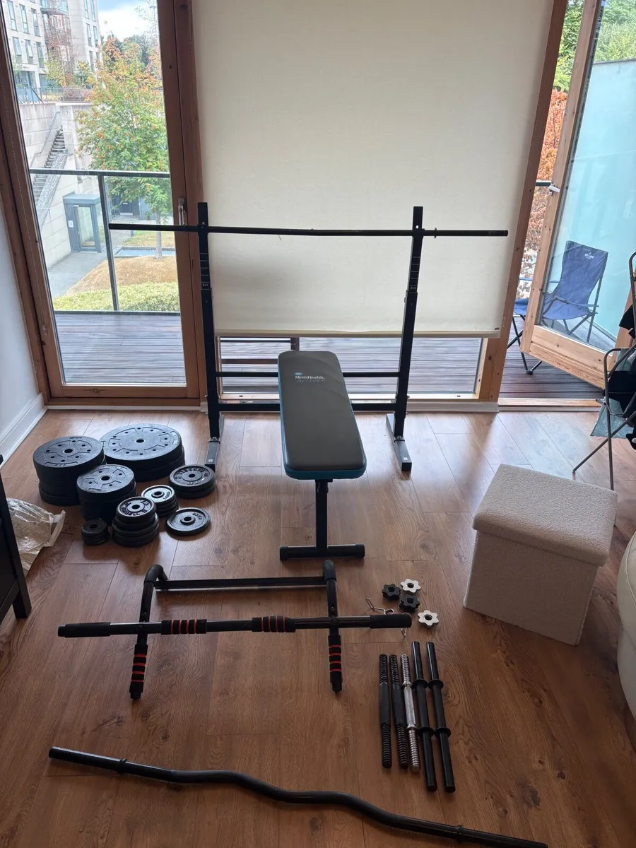 Gym Equipment - Bench and Weights - Image 1