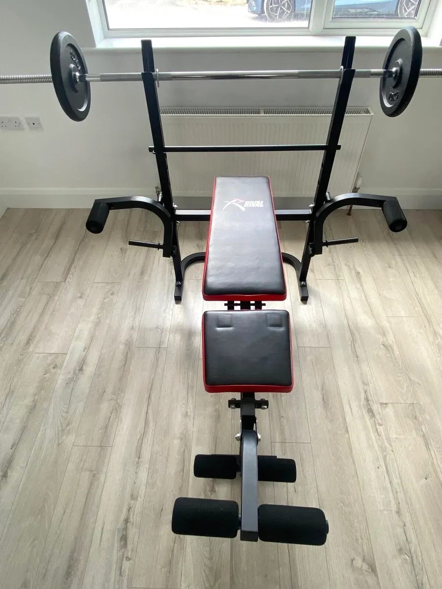 Rival Weight Bench + 50kg Barbell & Dumbbell Set - Image 3