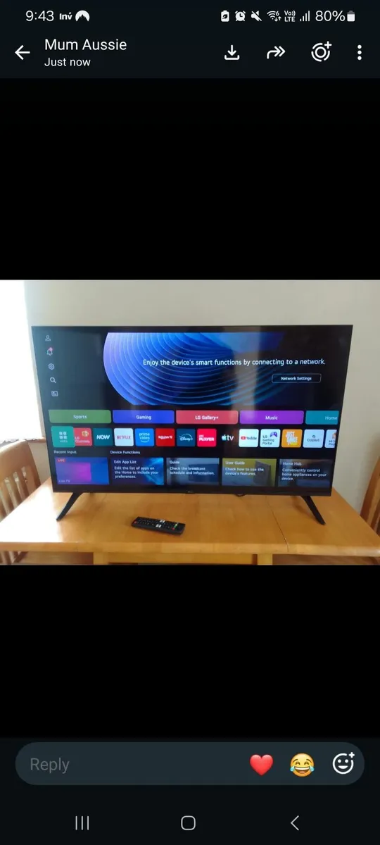 LG 43" LED Smart TV - Image 1