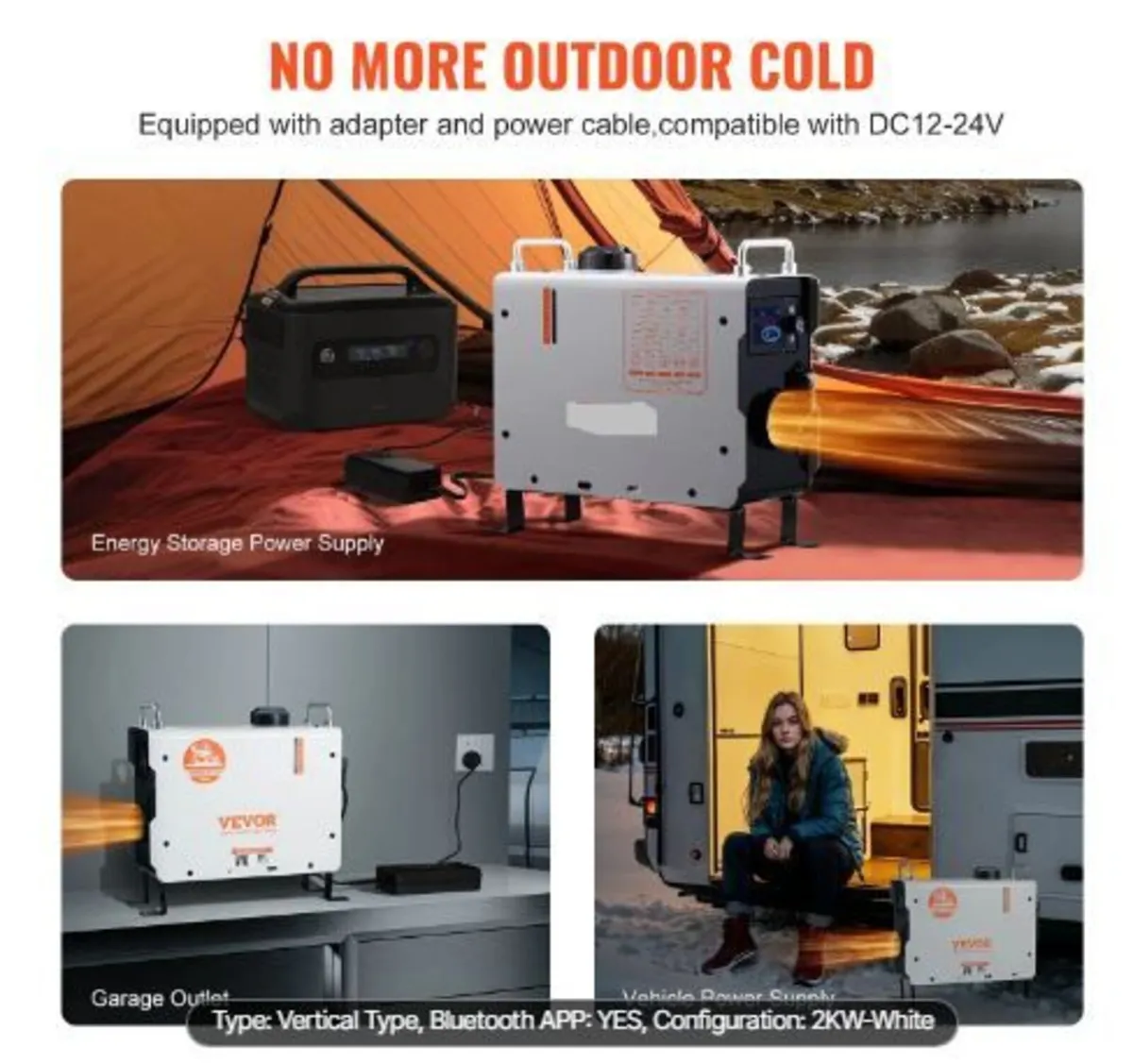 2KW Diesel Heater, 12V/24V All in One Diesel - Image 4