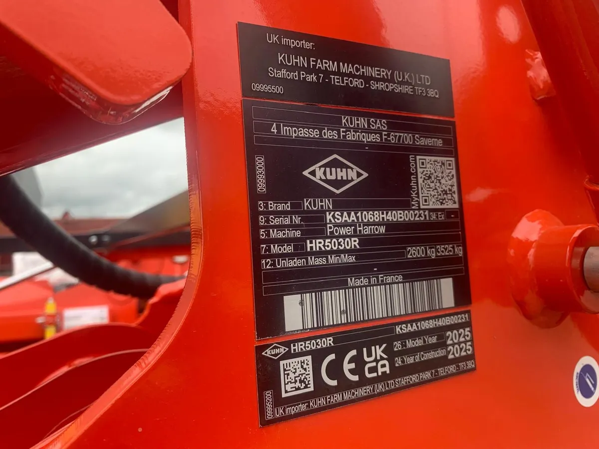 KUHN HR5030 POWER HARROW, NEW 0% - Image 3