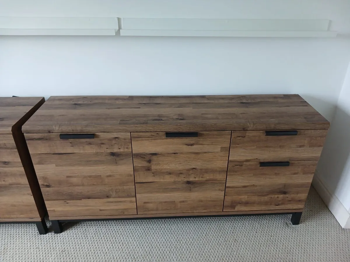 Two IKEA Besta Walnut Effect Sideboard - Image 2