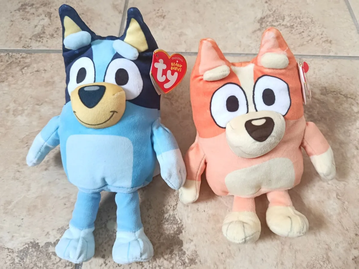 Bluey and Bingo Set Soft Plush TY Beanie Babies - Image 1