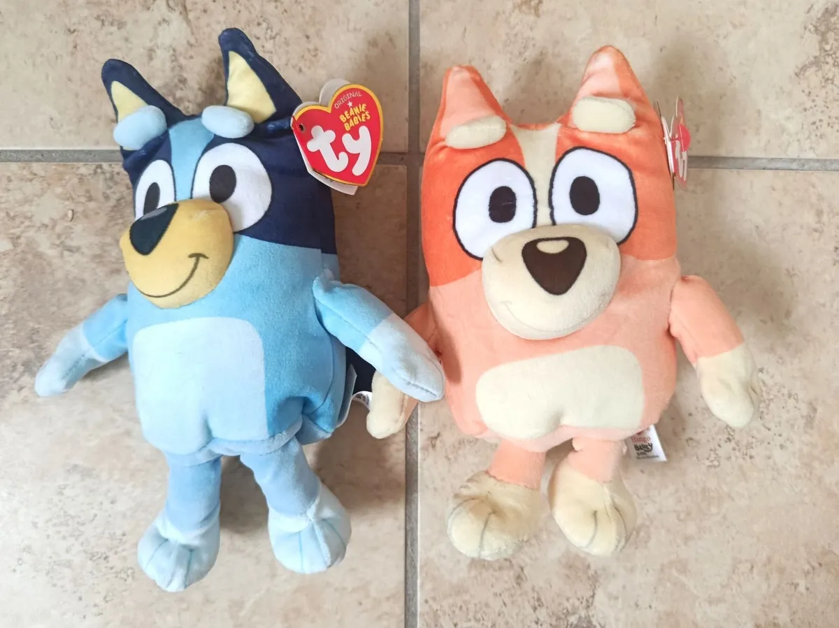 Bluey and Bingo Set Soft Plush TY Beanie Babies - Image 2
