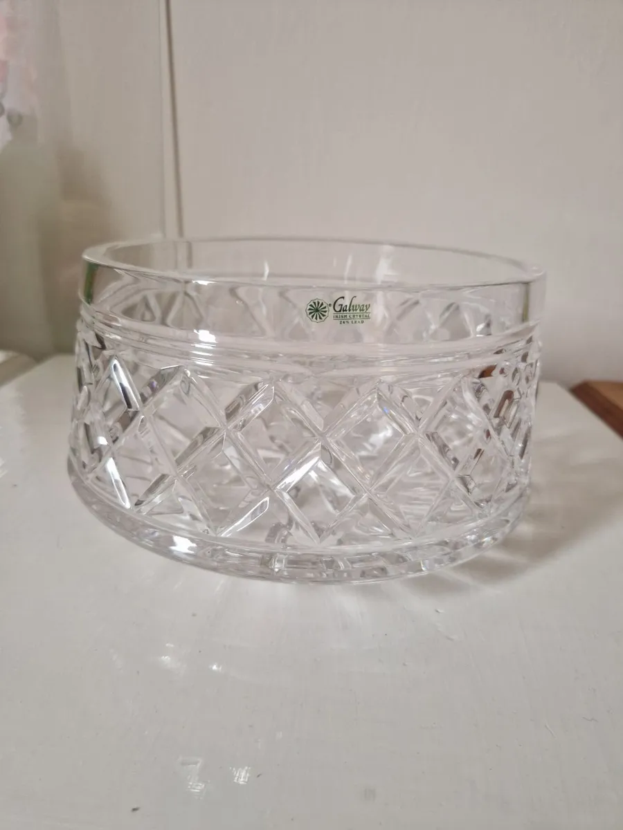 Galway crystal. Large bowls. - Image 2