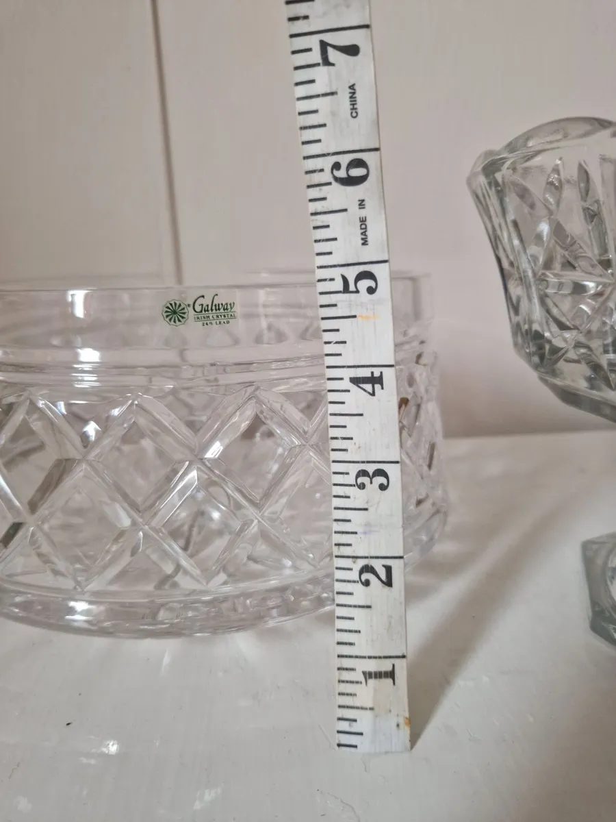 Galway crystal. Large bowls. - Image 4