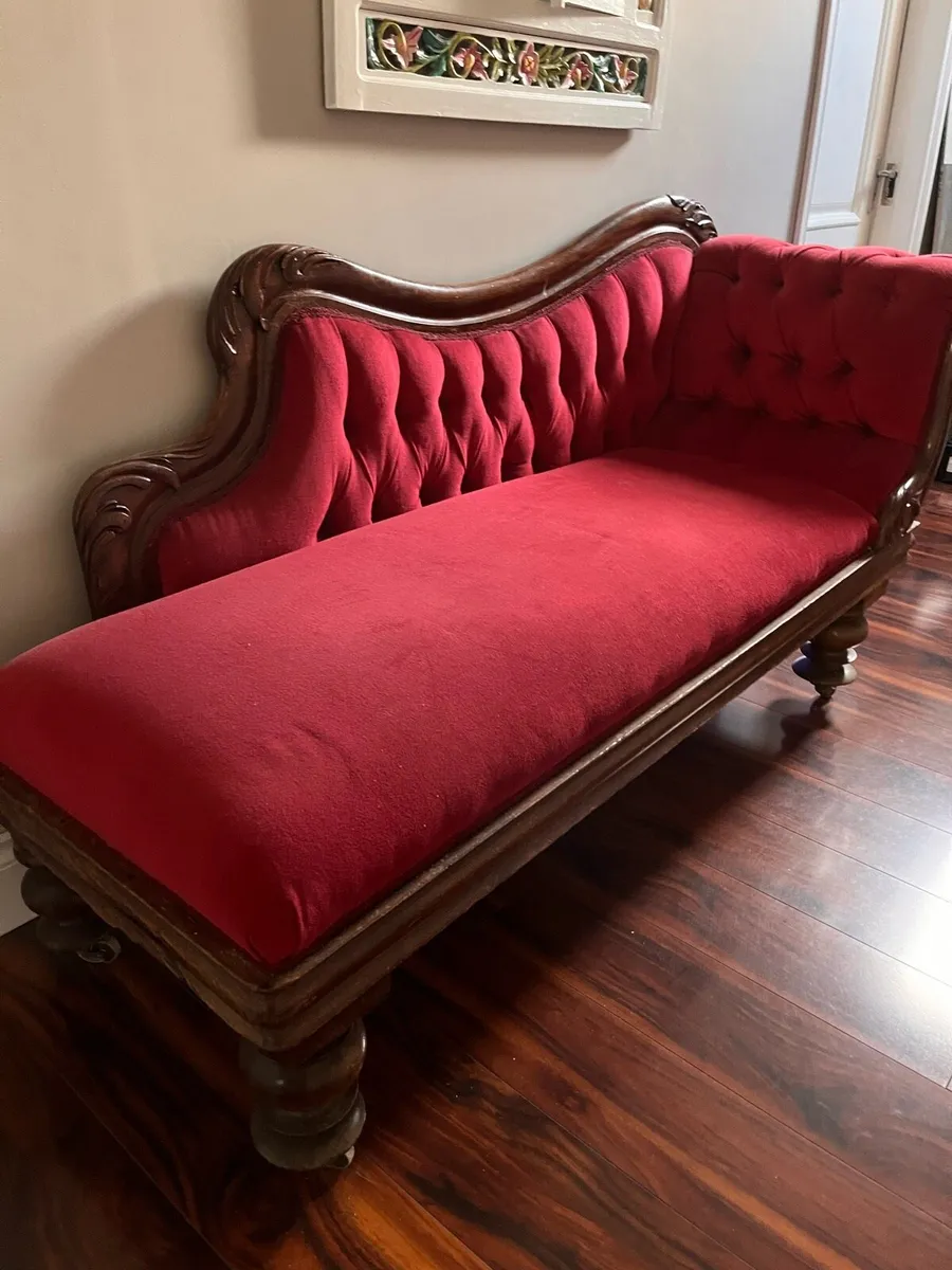 Antique Chaise Lounge - Image 1