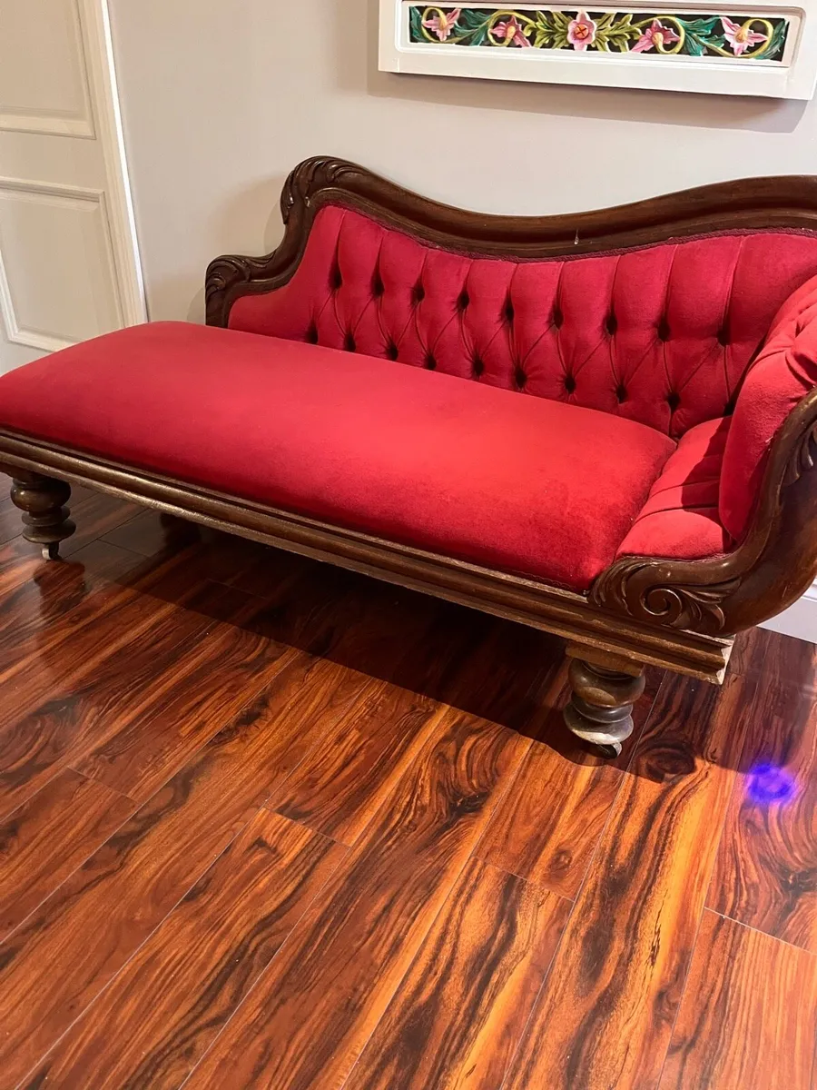 Antique Chaise Lounge - Image 3