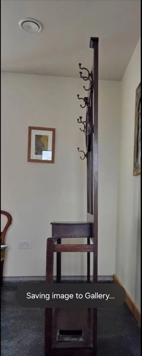 Edwardian Hall Stand with Mirror – Excellent Condi - Image 4