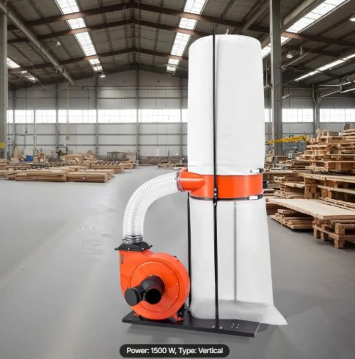 Dust Collector, 1200 CFM 2.5 Micron Vortex Cone - Image 4