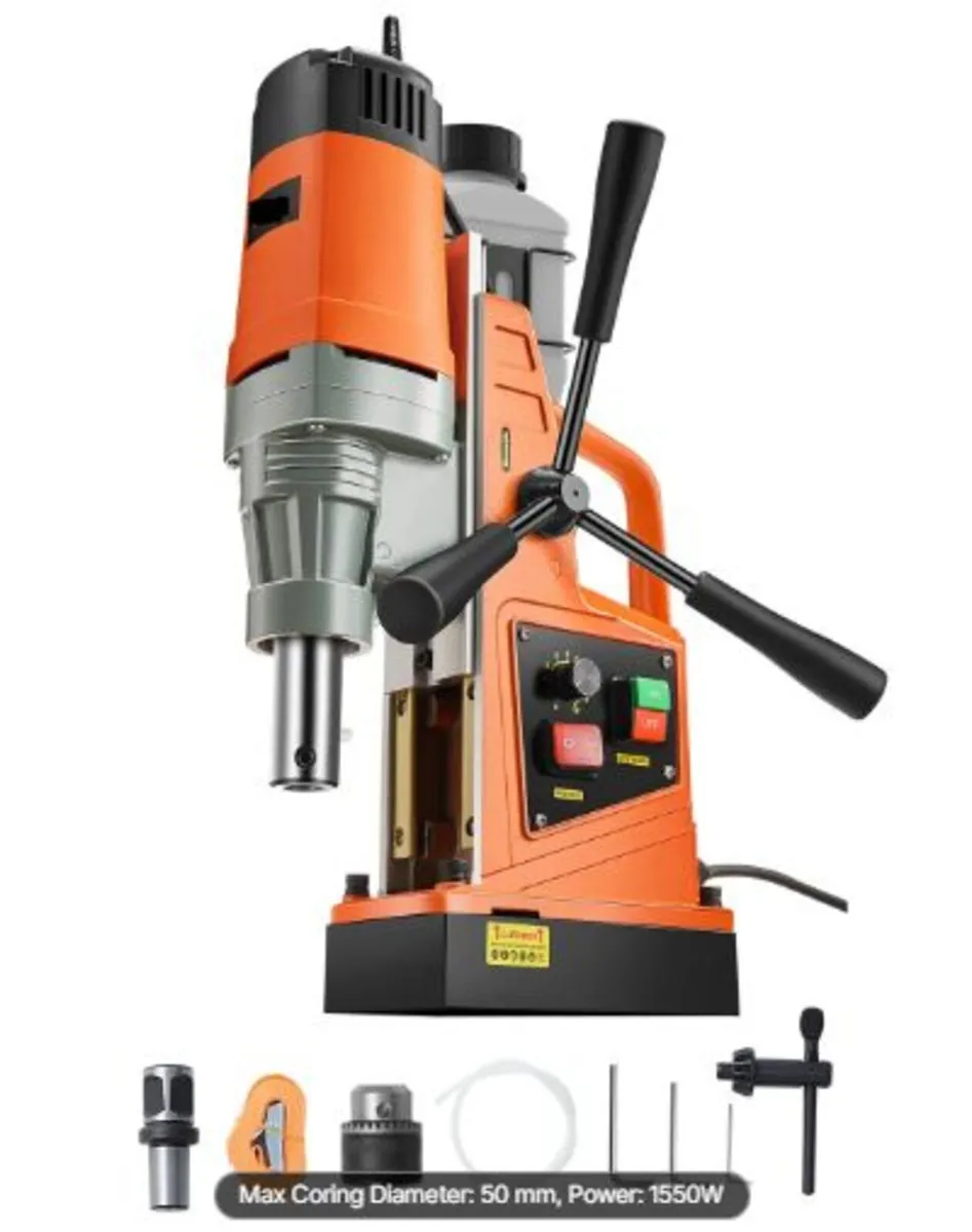 Magnetic Drill, 1550W Motor 2 in Boring Diameter, - Image 1