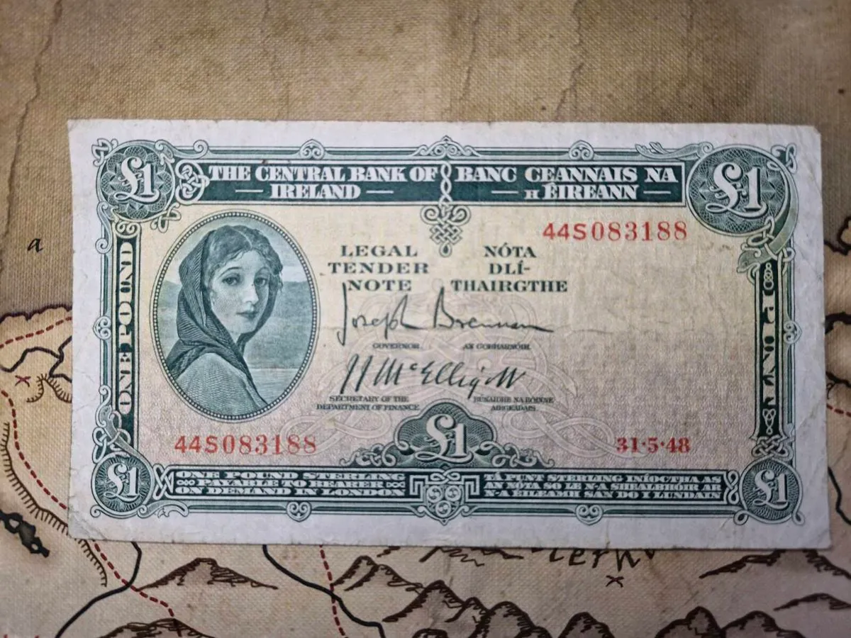 1 Poind Lady Lavery 32/5/48 IRISH NOTE - Image 1