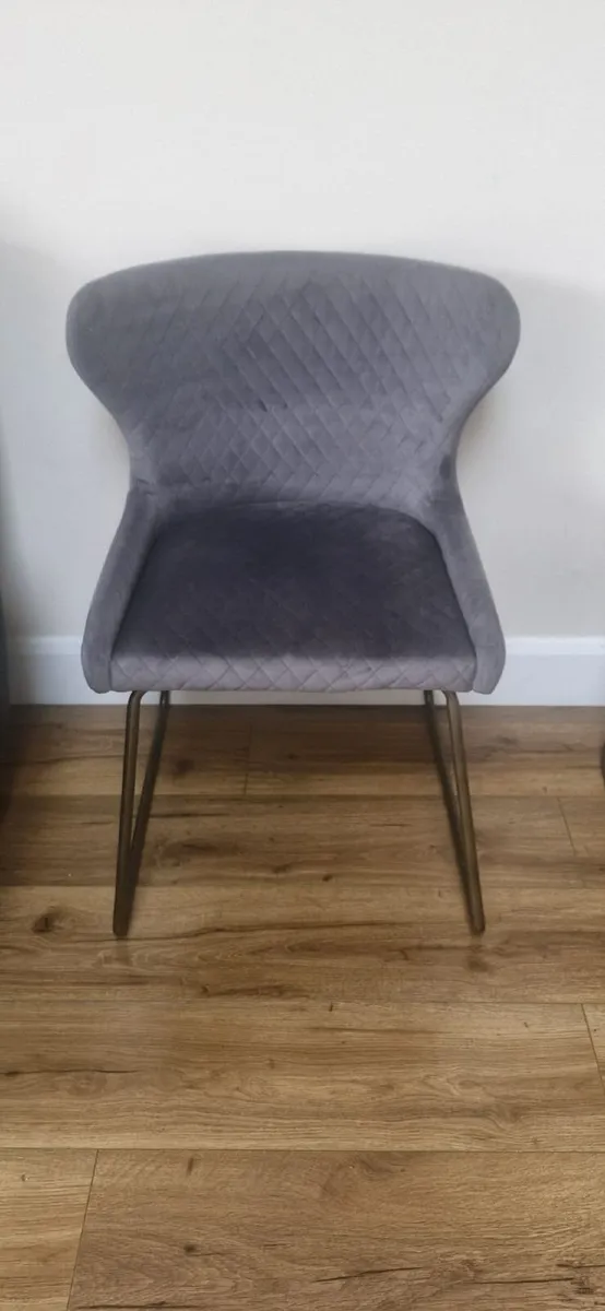 Set of 4 Velvet Dining Chairs ( 8 available mixed - Image 2