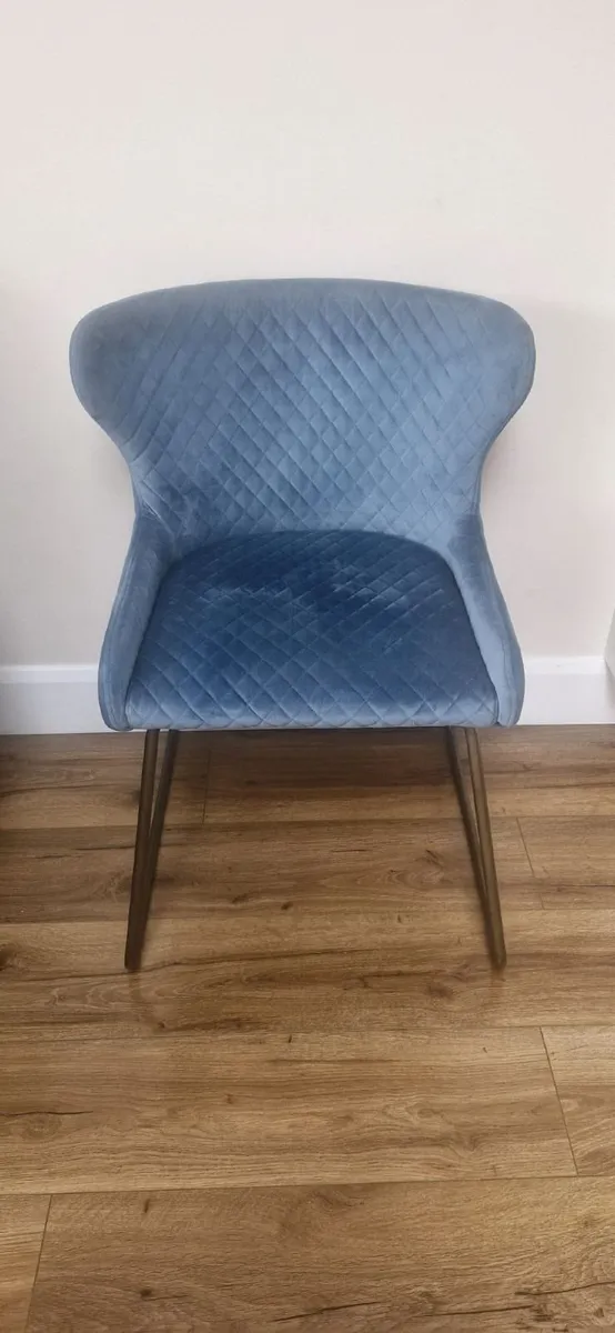 Set of 4 Velvet Dining Chairs ( 8 available mixed - Image 3