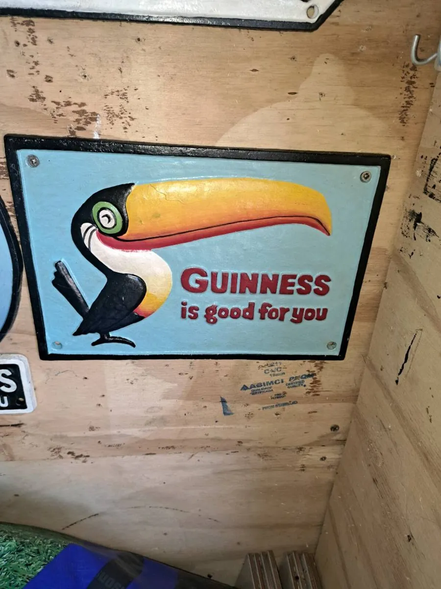 Guinness cast iron sign