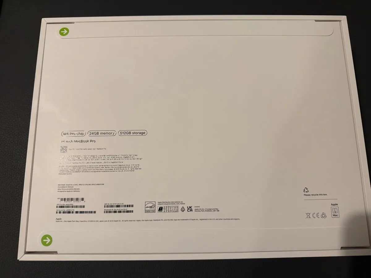 MacBook Pro 14.2 M4 pro 24/512GB Sealed 1y Warrant - Image 3