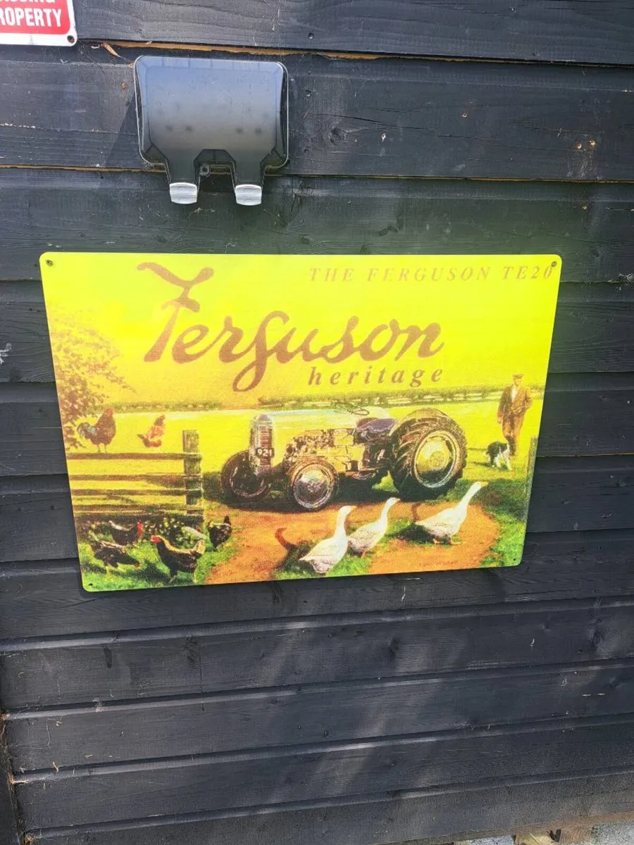 Large Ferguson  20  metal sign - Image 1