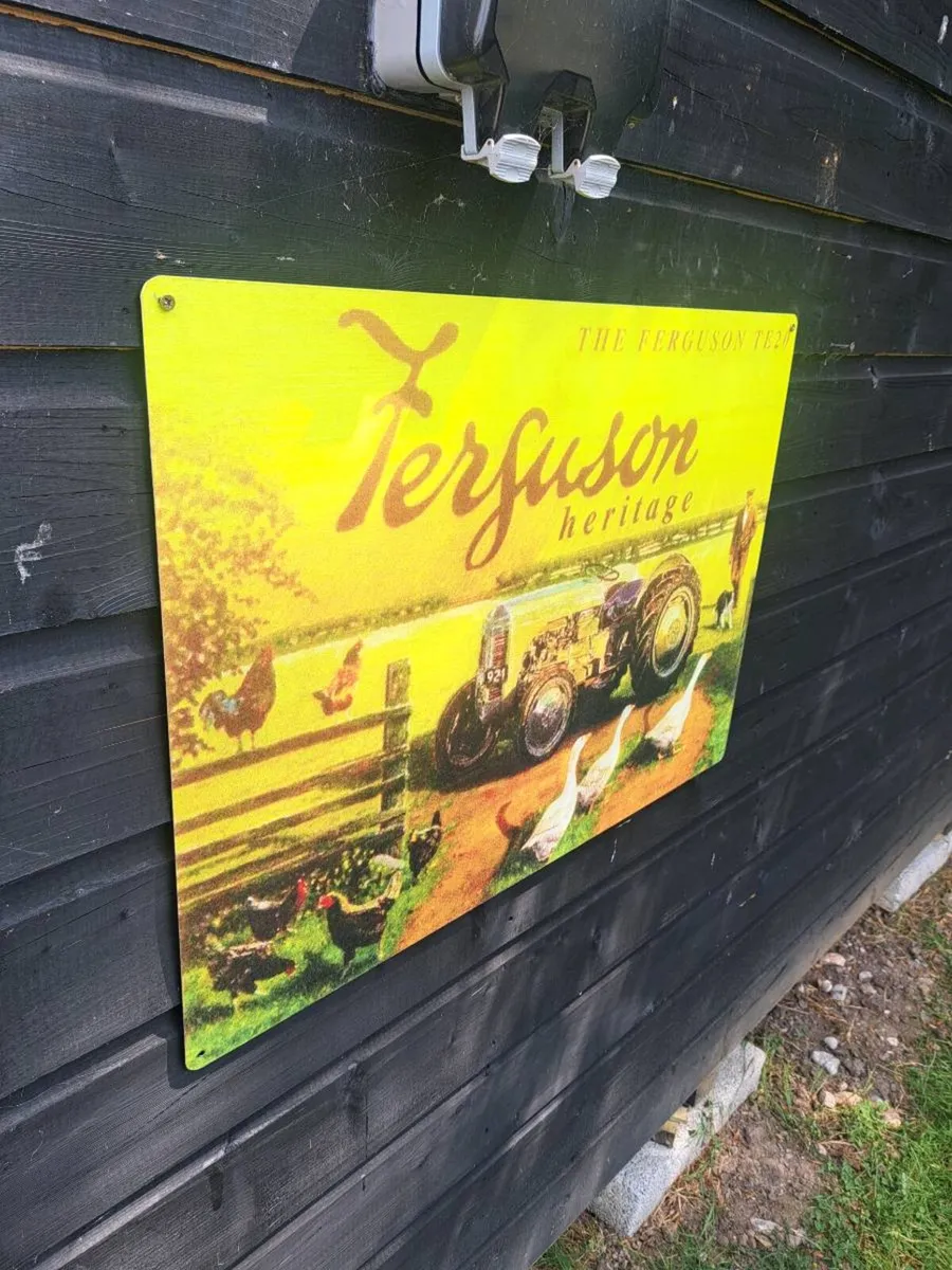 Large Ferguson  20  metal sign - Image 2