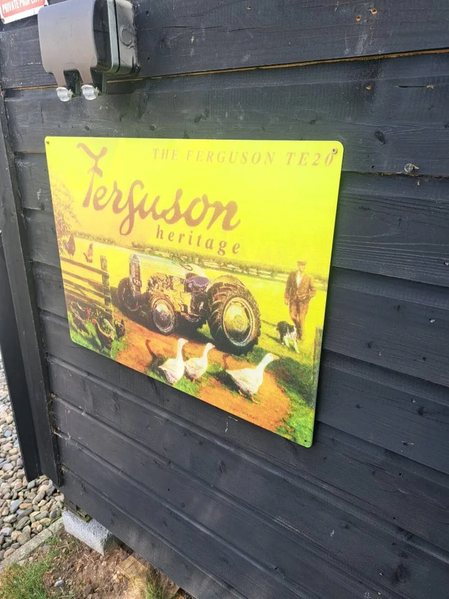 Large Ferguson  20  metal sign - Image 3