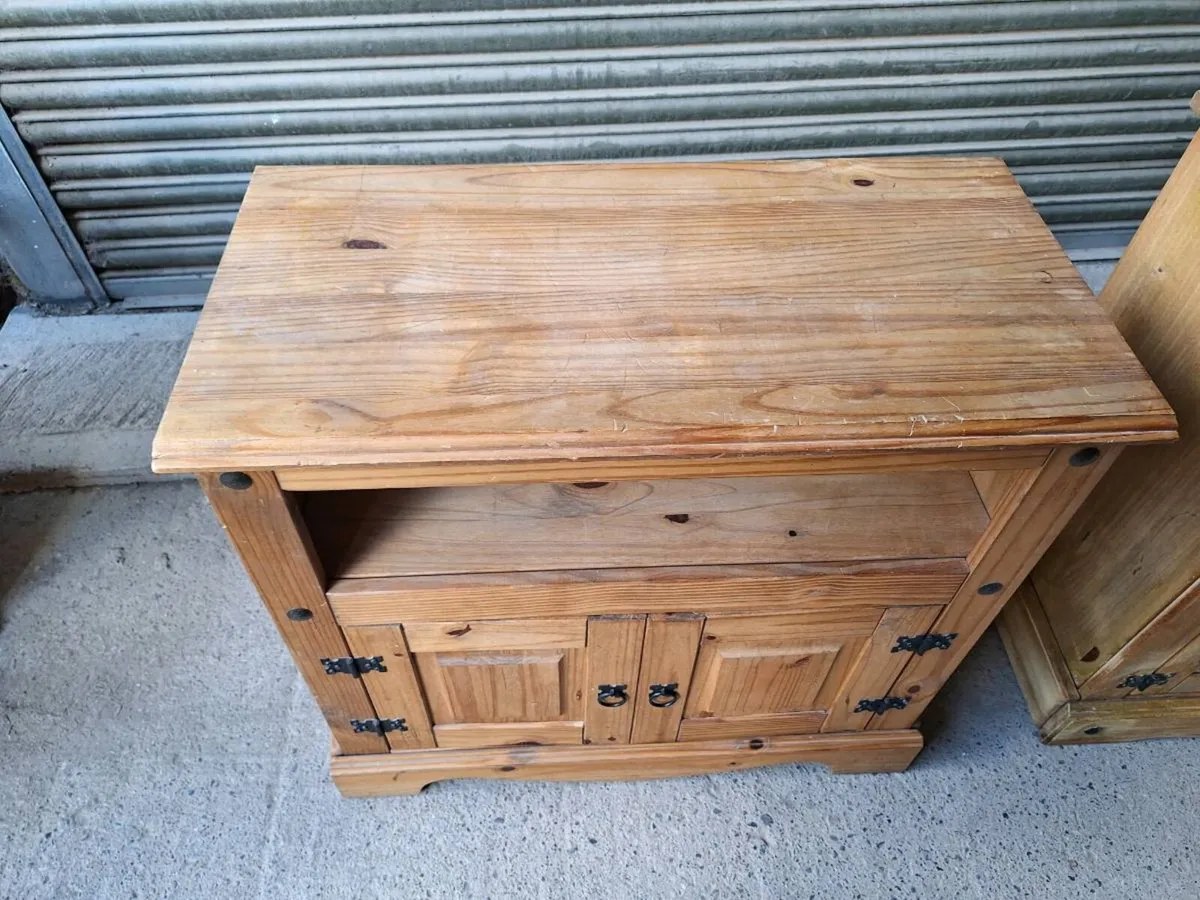 Mexican Pine Tv unit + Sideboard (DELIVERY) - Image 3