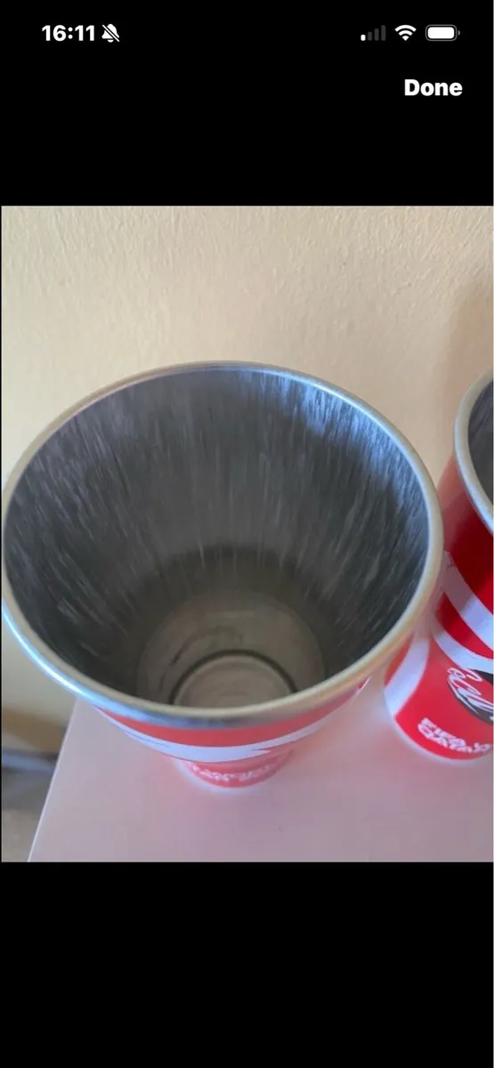 Water World Cup Coca Cola Aluminium Cups - Image 4