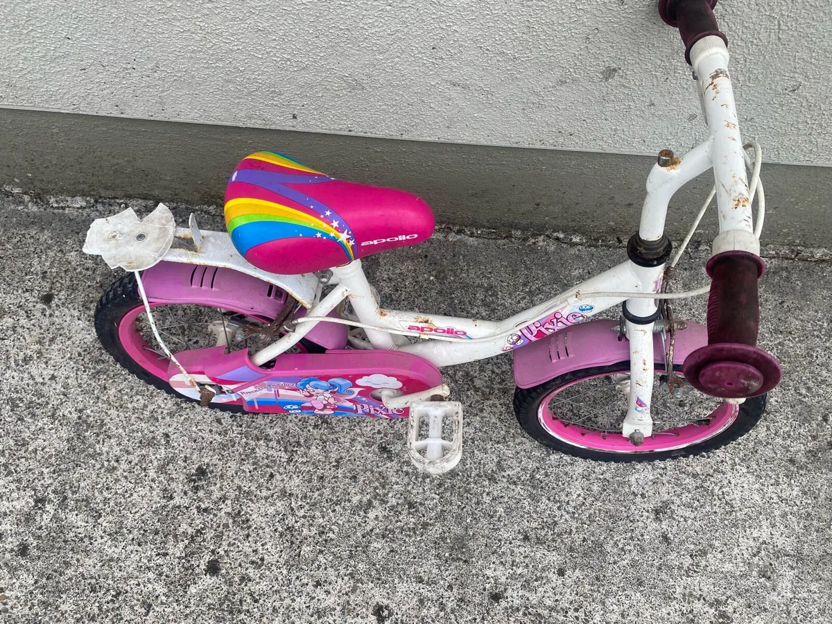 Apollo Pixie Children’s Bike – Pink & White - Image 3