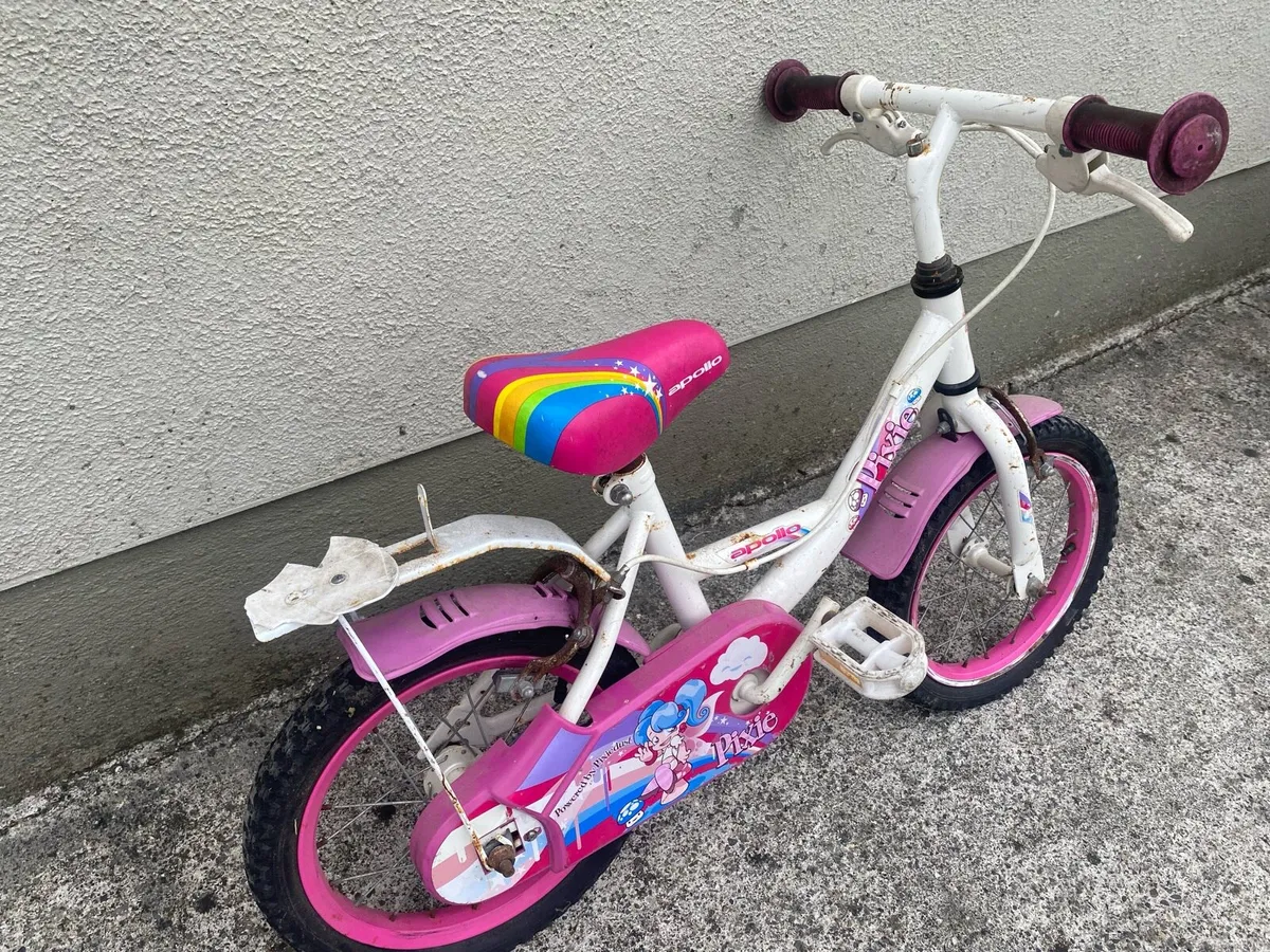 Apollo Pixie Children’s Bike – Pink & White - Image 2