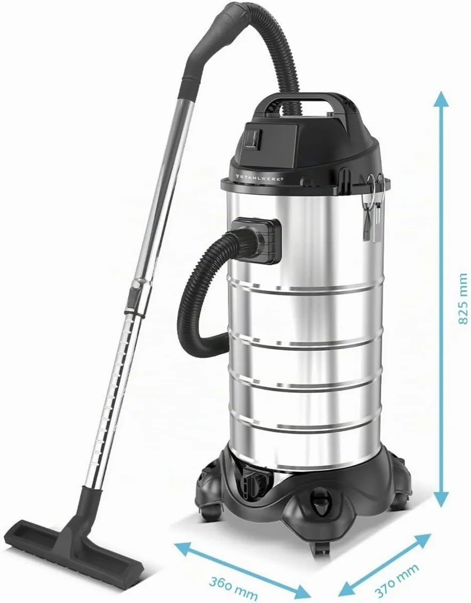 Wet Dry Vacuum 40L Commercial Dust Extractor - Image 2