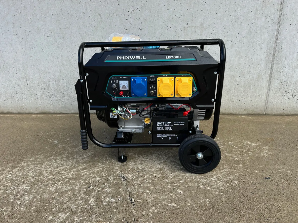 New 7kW Portable Generator **Online Auction** - Image 3
