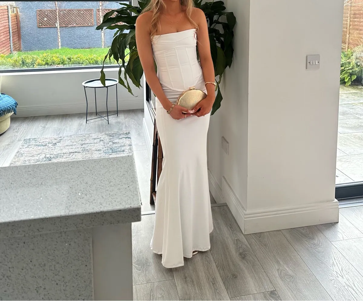 HNTR the label white louie gown - Image 1