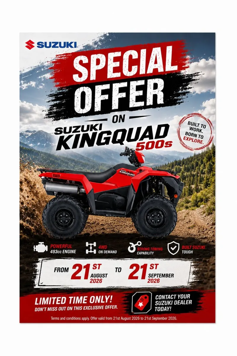 NEW SUZUKI KINGQUAD 500 Special Offer!!!!! - Image 4
