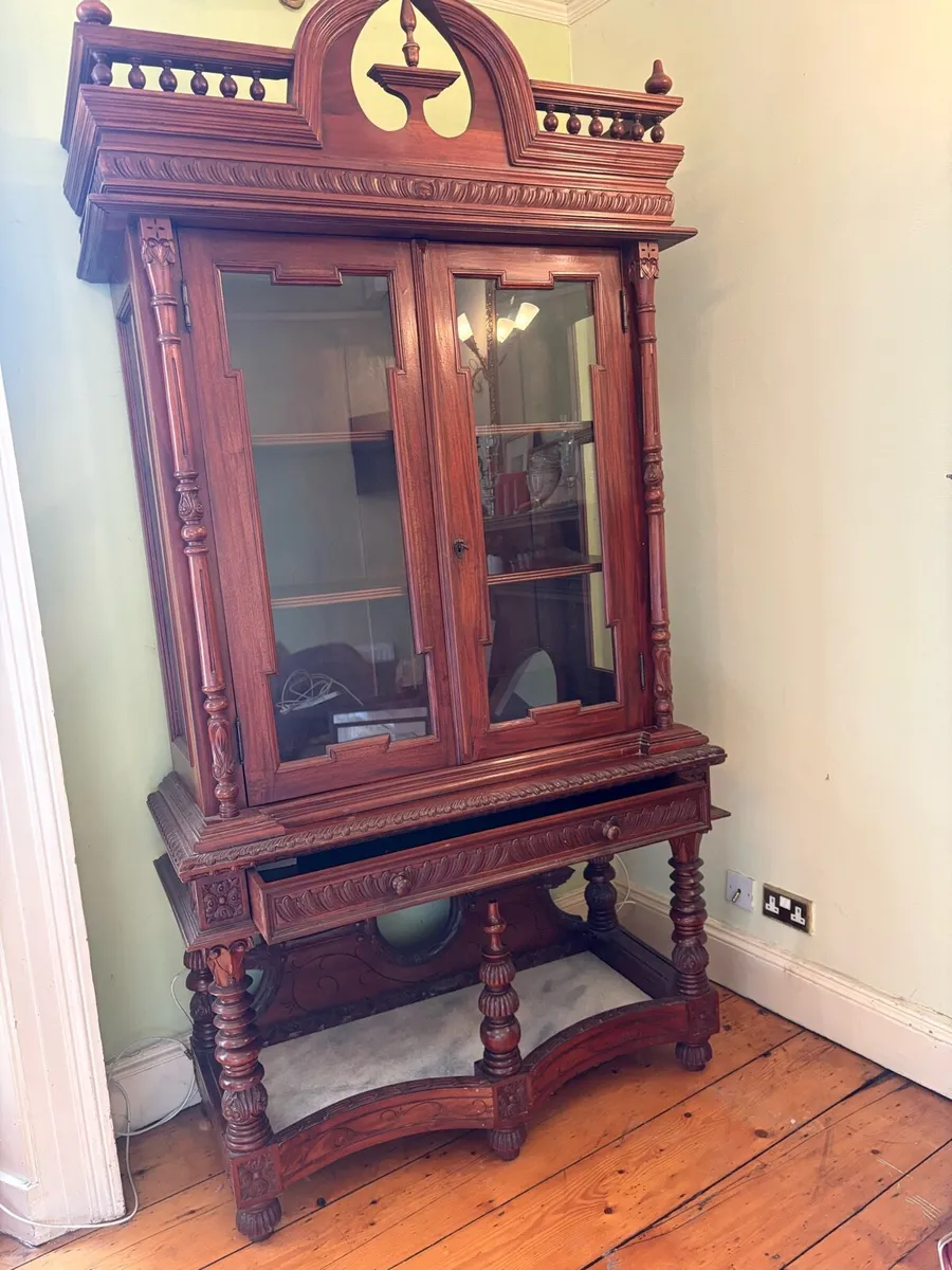 Late Victorian Display/China Cabinet - Image 1