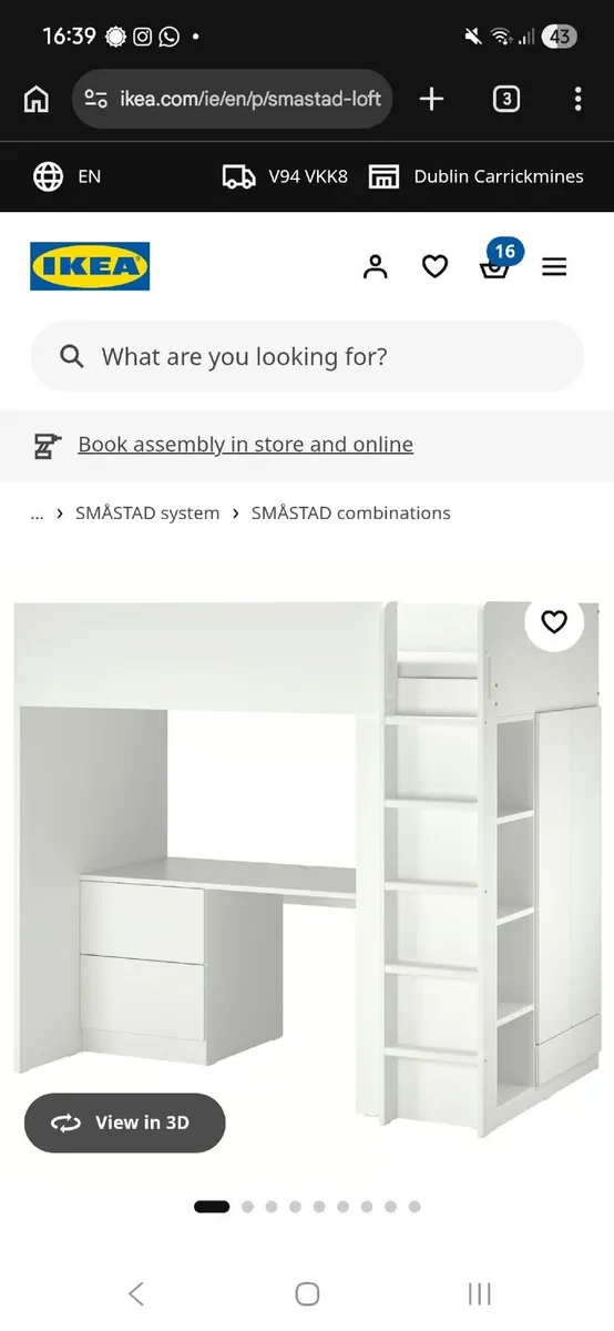 Ikea SMASTA loft bed - Image 3