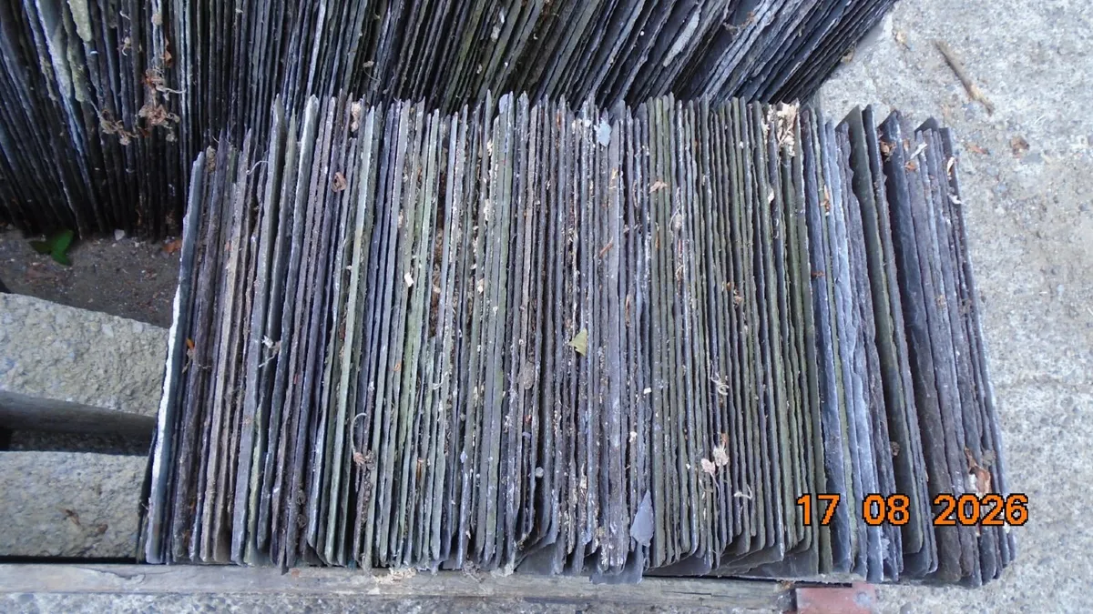 Blue Bangor roof slates 12x24. - Image 3