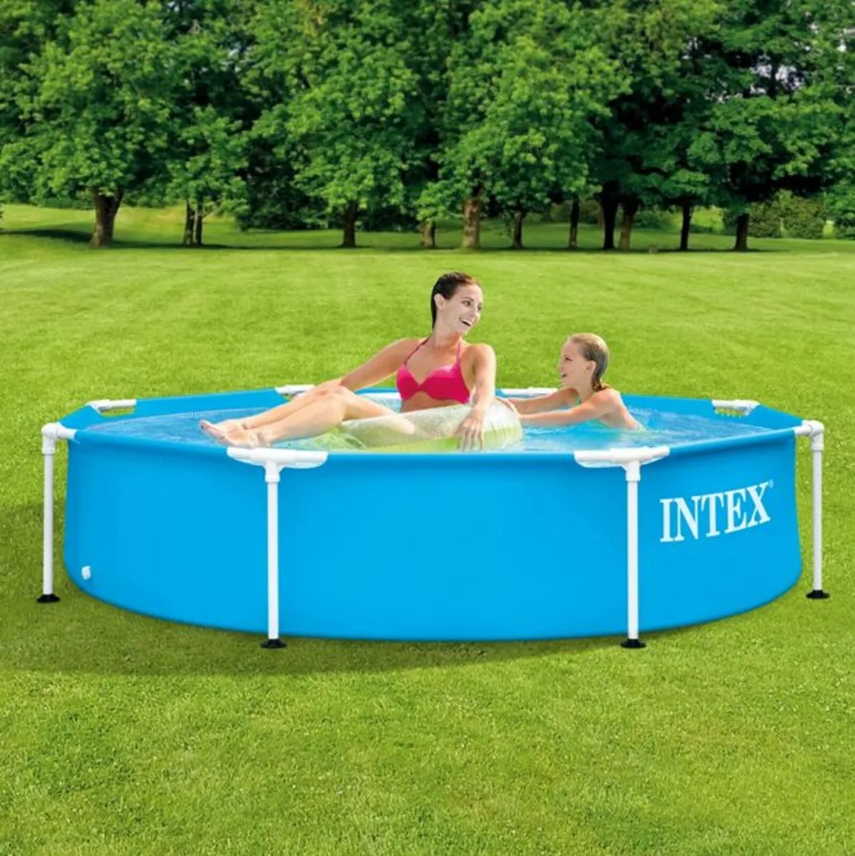 Intex 1,828 litre Metal Frame Pool Used Only 3 Tim - Image 3
