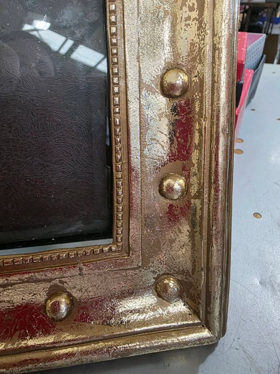 RARE HEAVY, 24CT Gold Covered 5x7 Photo Frame ! - Image 3